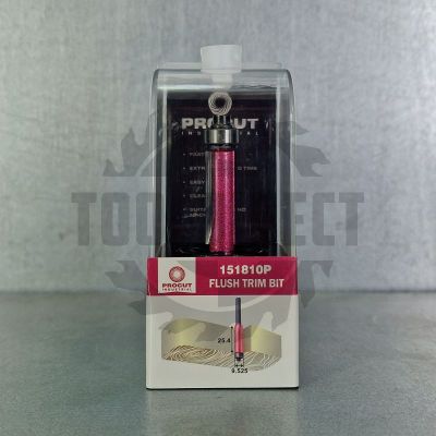 Фреза прямая обгонная кромочная (нижний подшипник) D=9.525x25.4x69 S=8 Z2 PROCUT INDUSTRIAL