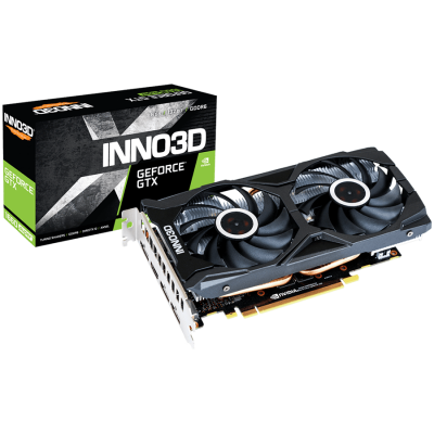 INNO3D NVIDIA Video Card GeForce GTX 1660 Super Twin X2 6GB GDDR6 192bit, 1785MHz / 14Gbps, DVI, HDMI, DP, 2 slot, 2 fan