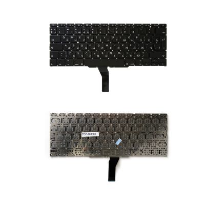 Клавиатура для ноутбука Apple MacBook Air 11" A1370, A1465  Series. Г-образный Enter. Черная, без рамки. PN: A1370, A1465.