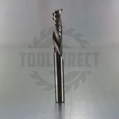 Фреза спиральная однозаходная Z1 двунаправленный рез (компрессионная) D=6x22x54 S=6 Tideway