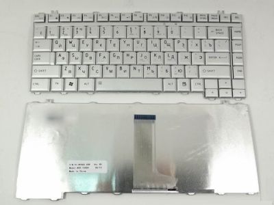 Клавиатура Toshiba Satellite A200, M300, L300 серебряная