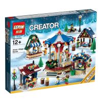 Конструктор LEPIN 36010 Зимняя ярмарка в деревне