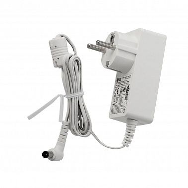 Блок питания для монитора LCD 6.5x4.4мм, 19V, 1.3A, 24W, с вилкой, ORG (LG brand) белый