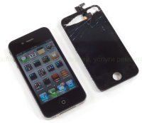 Замена стекла iPhone (айфон) 4 и 4s