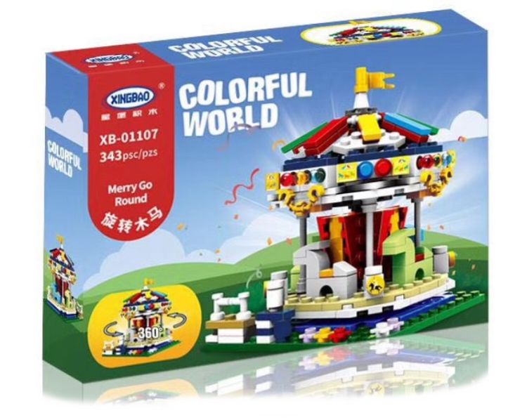 Конструктор XINGBAO XB-01107 MOC Парк развлечений: Карусель