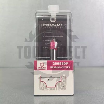 Фреза врезная радиусная (псевдофилёнка) R=5 Z=2 D=10x10x45 S=8 PROCUT INDUSTRIAL