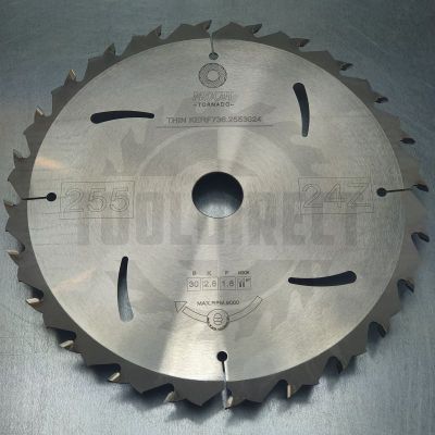 Пильный диск D=255x30x2.8/1.8 Z=24 HW с защитой от отдачи PROCUT индустриальный диск