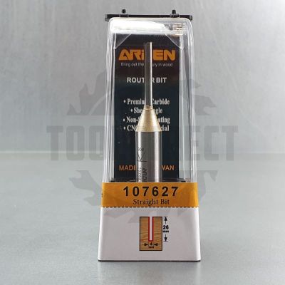 Фреза прямая пазовая монолитная для фрезера и ЧПУ D=4x26x77 S=12 Z2 VHW ARDEN