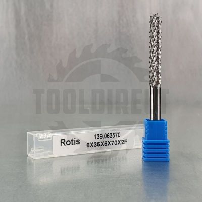 Рашпильная фреза (кукуруза) D=6x35x60 S=6 Rotis