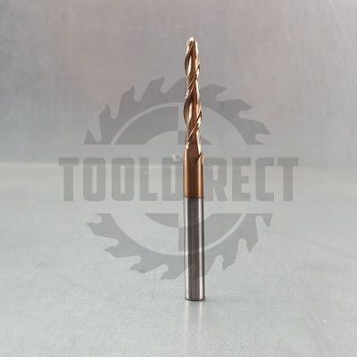 Фреза спиральная двухзаходная конусная сферическая (коническая) R=2 D=4x60x100mm S=6 ALTiN Rotis