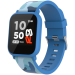CANYON Teenager smart watch, 1.3 inches IPS full touch screen, blue plastic body, IP68 waterproof, BT5.0, multi-sport mode, built-in kids game, compatibility with iOS and android, 155mAh battery, Host