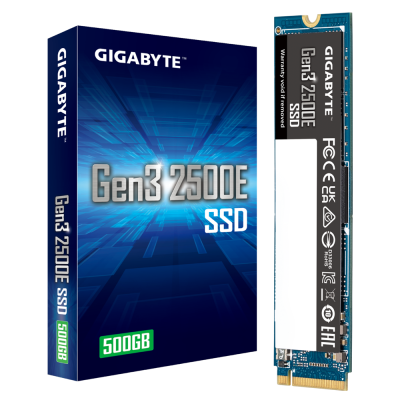 GIGABYTE  SSD Gigabyte 2500E G325E500G 500GB M.2 NVMe PCIe 3.0 2300/1500 60000/240000 IOps