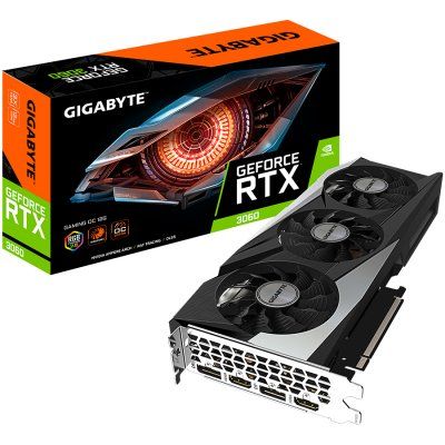 GIGABYTE Video Card NVidia GeForce RTX 3060 GAMING OC GDDR6 12GB/192bit, PCI-E 4.0 x16, 2xHDMI, 2xDP, WINDFORCE 3X, RGB Fusion 2.0, Retail