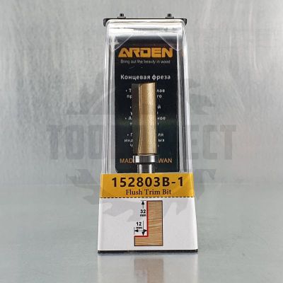 Фреза обгонная (верхний подшипник 706050) D=12x32x68 S=8 Z2 HW ARDEN