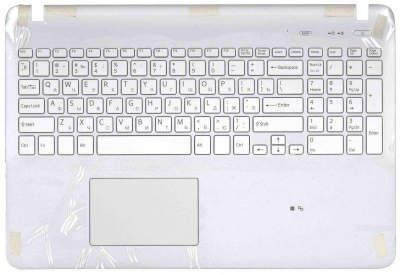 Клавиатура для ноутбука Sony Vaio SVF15, FIT 15 белая, с верхней панелью