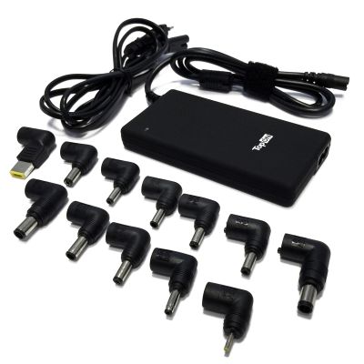 Универсальный ультратонкий блок питания на 90W для ноутбуков и нетбуков. Встроенный USB-порт на 2.1А. В комплекте 12 сменных коннекторов.