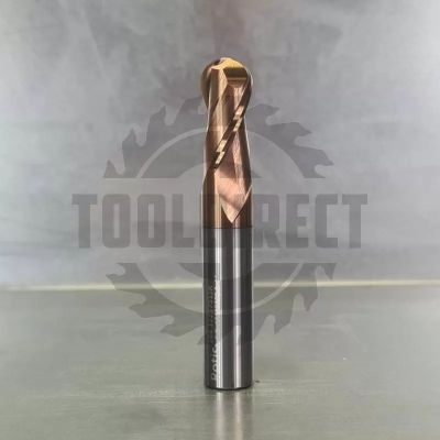 Фреза спиральная по стали круглый нос Z2 R=6 D=12x25x75 S=12 Rotis