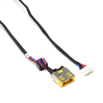 Разъем питания PJ585M для ноутбука Lenovo IdeaPad G400S, G405S, G490 Series. 11x4.5 mm с иглой. C кабелем 23 см. PN: DC301000Y00.