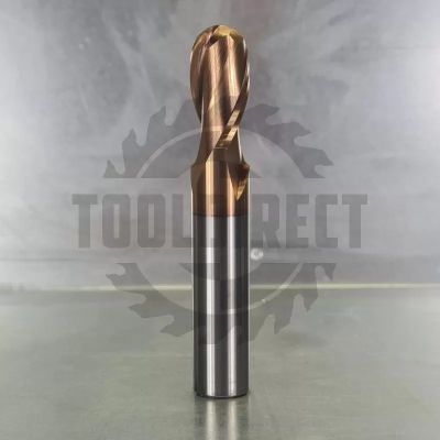 Фреза спиральная по стали круглый нос Z2 R=8 D=16x32x100 S=16 Rotis