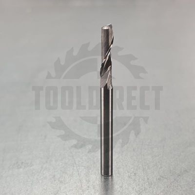 Фреза спиральная по алюминию и ПВХ однозаходная Z1 D=3.175x12x38 S=3.175 Tideway