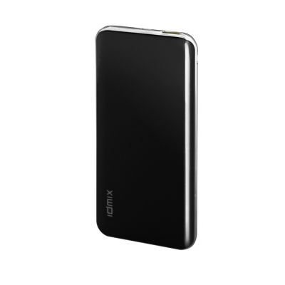 Внешний аккумулятор IDMIX Power Mint Q10 на 10000mAh с USB-портом и функцией QC 3.0, с разъемами Type-C и MicroUSB Fast Charge. Черная.