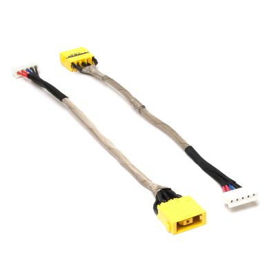 Разъем питания PJ612 для ноутбука Lenovo IdeaPad Z710, Essential G700 Series. 11x4.5 mm с иглой. C кабелем 15 см.