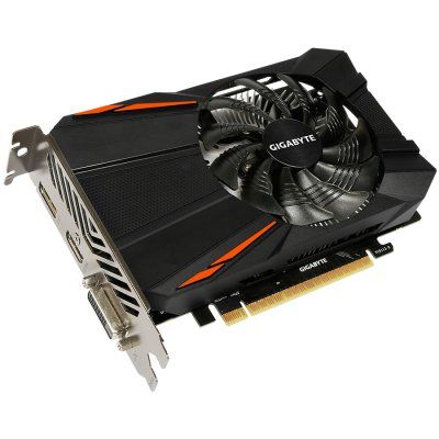 GIGABYTE Video Card NVidia GeForce GTX 1050 Ti GDDR5 4GB/128bit, 1290MHz/7008MHz, PCI-E 3.0 x16, HDMI, DVI-D, DP, VGA Cooler (Double Slot), Retail