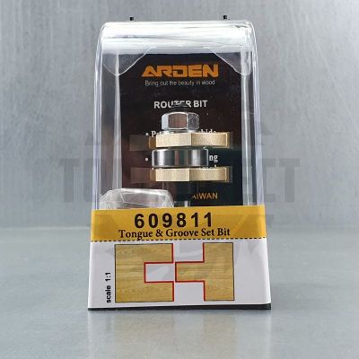 Фреза концевая "Шиповое соединение сращивание" (подшипник 706111) D=41x19.2x66 h=9.5 k=6.4 S=8 Z2 HW ARDEN