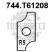 Нож твердосплавный внутренний радиус R=5 19x9x1.5 Z4 (T61208) для 1472516512 Rotis (1 шт.)