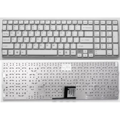 Клавиатура для ноутбука Sony Vaio VPC-EC белая, без рамки